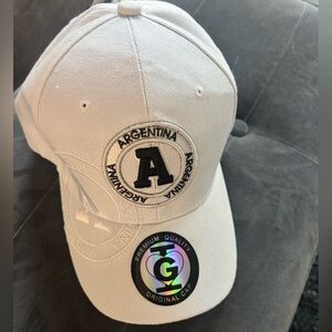 Argentina White Baseball Cap